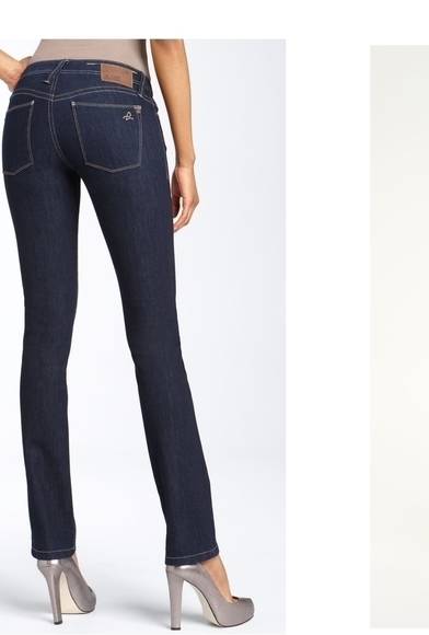 DL1961 Kate Slim Straight Jeans Stretch Low Rise 25 - Picture 1 of 7